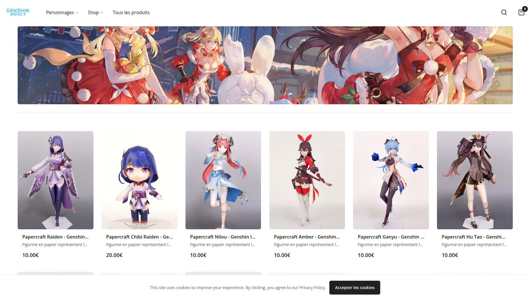 Genshin Impact Papercraft