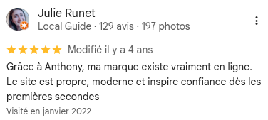 Avis Julie Runet — Google